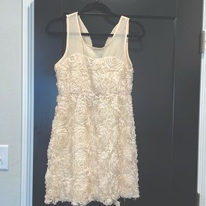 Cream cocktail dress